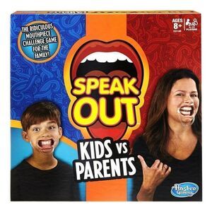 Speak Out Kids vs Parents Board Game by Hasbro — Family Party Game, Ages 8+, New